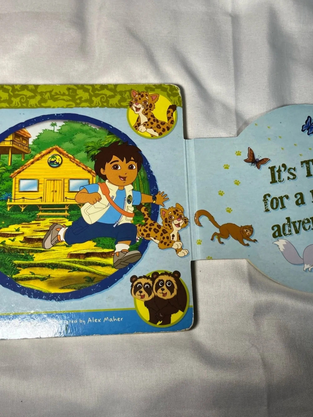 Go Diego Go Book Lot 2 Telling Time‎ Animal Rescue 2007 Nickelodeon Kids